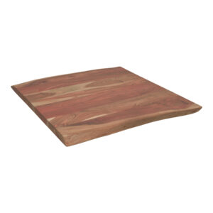 Table top Pozier Argos The Classic solid acacia wood walnut 80x80x4cm