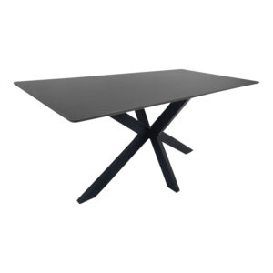 Table Bethan Argos The Classic sintered stone-metal black marble look-black 160x80x75cm