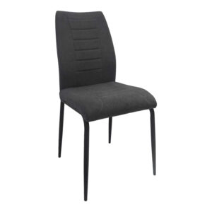 Wedena chair Argos The Classic anthracite-black fabric metal legs 46x50x94cm