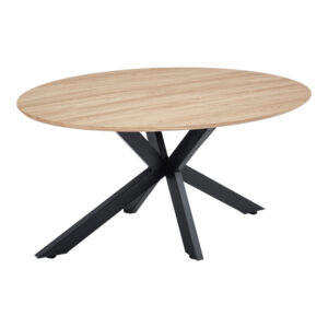 Makrey Argos The Classic table sonoma mdf-black metal legs 160x90x75cm