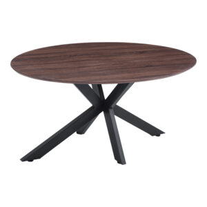 Makrey Argos The Classic table walnut mdf-black metal legs 160x90x75cm