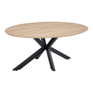 Makrey Argos The Classic table sonoma mdf-black metal legs 180x90x75cm