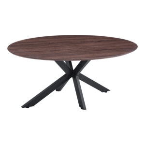 Makrey Argos The Classic table walnut mdf-black metal legs 180x90x75cm