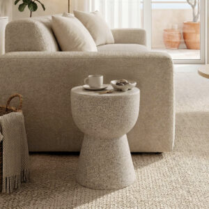 Side table Efria Argos The Classic ecru MGO D33x46cm