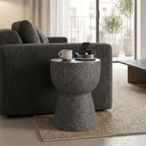 Side table Efria Argos The Classic grey MGO D33x46cm