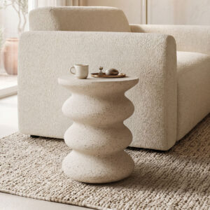 Side table Bellon Argos The Classic ecru MGO D40x46cm