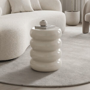 Side table Venezia Argos The Classic white MGO D35x46cm