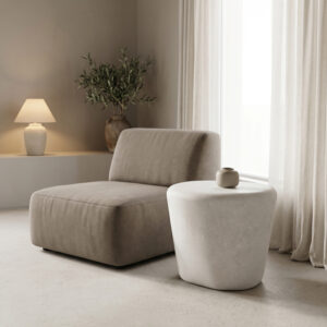 Side table Fedris Argos The Classic mdf white D56x45cm