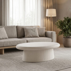 Coffee table Herona Argos The Classic mdf white 100x60x34cm