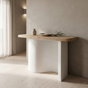 Console table Jeckie Argos The Classic fir-mdf oak-white 120x38x80cm