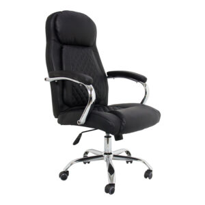 Stoldi Argos The Classic pu black manager's office chair 62.5x70x113-121cm