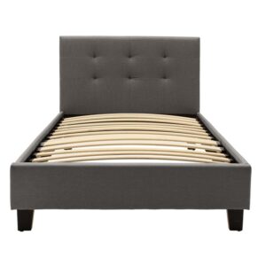 200 001715 2 Bed with mattress Mago-Perfecto Argos The Classic fabric anthracite 100x200cm