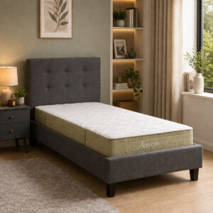 Bed with mattress Mago-Nemesis Argos The Classic fabric anthracite 100x200cm
