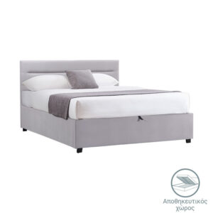 200 001721 1 Bed with mattress and storage space Molito-Perfecto Argos The Classic velvet grey 120x200cm