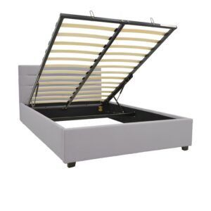 200 001721 2 Bed with mattress and storage space Molito-Perfecto Argos The Classic velvet grey 120x200cm