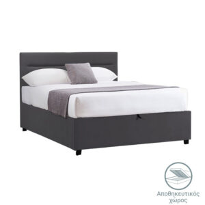 200 001723 1 Bed with mattress and storage space Molito-Perfecto Argos The Classic velvet anthracite 120x200cm