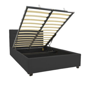 200 001723 2 Bed with mattress and storage space Molito-Perfecto Argos The Classic velvet anthracite 120x200cm