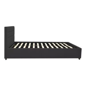 200 001723 3 Bed with mattress and storage space Molito-Perfecto Argos The Classic velvet anthracite 120x200cm