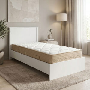 Bed with mattress Athos Sleepy Argos The Classic white 90x190cm
