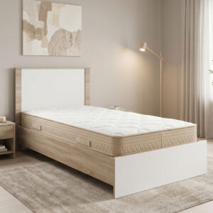 Bed with mattress Athos Sleepy Argos The Classic sonoma white 90x190cm
