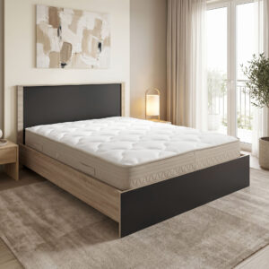 Bed with mattress Athos Sleepy Argos The Classic sonoma anthracite 160x200cm