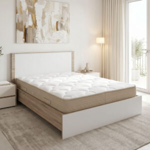 Bed with mattress Athos Sleepy Argos The Classic sonoma white 160x200cm
