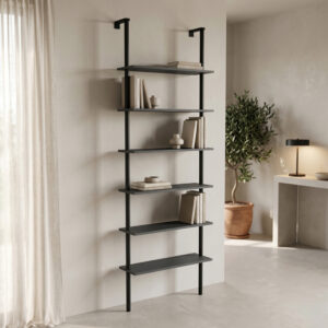 Wall bookcase Dimmo Argos The Classic anthracite-black metal 60x20x180cm