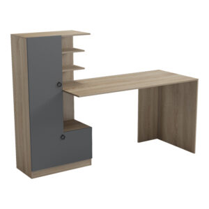 Desk with bookcase Felanbo Argos The Classic sonoma-anthracite 160x60x125cm