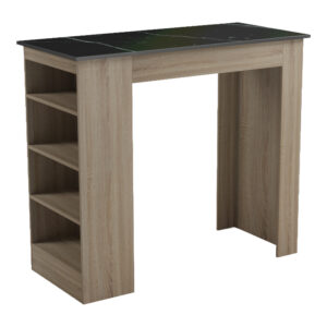 Bar table Riff Argos The Classic sonoma-surface in black marble look 120x55x105cm
