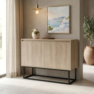 Buffet Dabia Argos The Classic sonoma-black metal leg 100x40x74cm