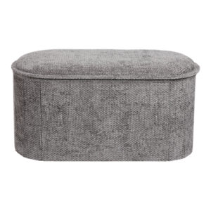 Stool-trunk Trebia Argos The Classic grey fabric 76x38x38cm