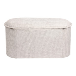 Stool-trunk Trebia Argos The Classic cream fabric 76x38x38cm