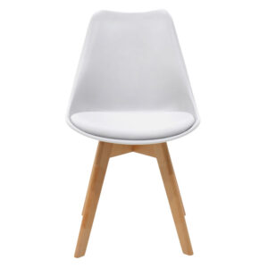 271 000001 3 Chair Gaston Argos The Classic PP-PU white-natural leg 48x55x83cm