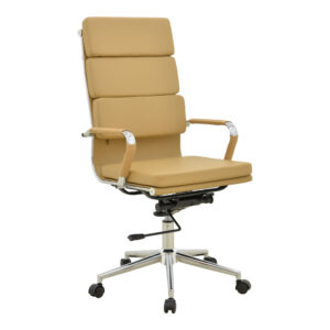 Manager office chair Tokyo Argos The Classic with beige pu 55.5x52x108cm
