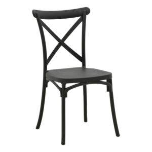 Stackable Crossie Argos The Classic pp chair black 43x53x88cm