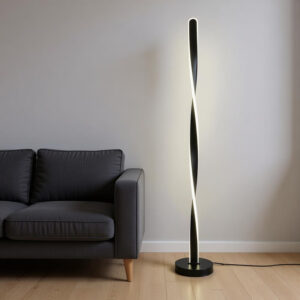 Floor light Jounko Argos The Classic led metal in black color D20x130cm