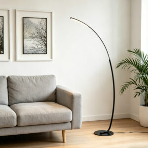 Floor light Archer Argos The Classic led metal in black color 70x28x165cm