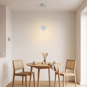Ceiling light Ganden Argos The Classic led metal in white color D26.5x20cm