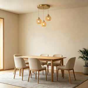 Ceiling three-light Denma Argos The Classic E27 gold metal with PP D40x120cm