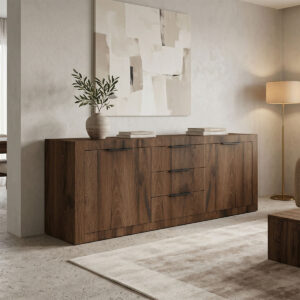 Doha Argos The Classic sideboard walnut with oak 180x45x80.5cm