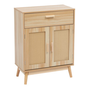 Buffet Scandy Argos The Classic pine wood-rattan in natural color 60x30x80cm