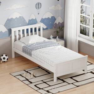 Bed Neranda Argos The Classic pine wood white 90x190cm