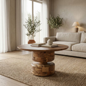 Coffee table Perlon Argos The Classic walnut mango wood D80x45cm