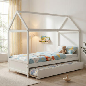 Children's beds DreamHouse Montessori Argos The Classic pine wood white 90x190cm