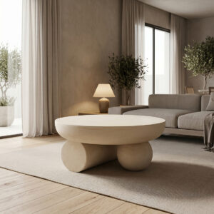 Coffee table Mikawa Argos The Classic MGO cream D70x34cm