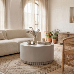 Tierra Argos The Classic coffee table light grey MGO D75x37cm