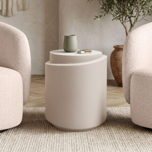 Fortox Argos The Classic MGO cappuccino side table D40x49.5cm