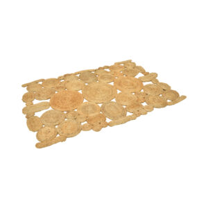 Rug Borda Argos The Classic jute in natural color 120x190cm