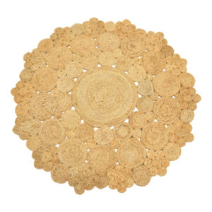 Rug Armela Argos The Classic jute in natural color D150cm