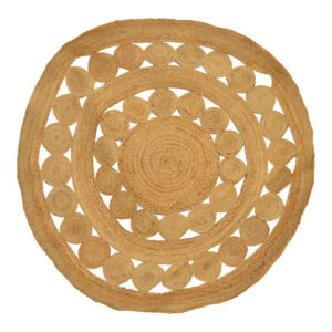 Rug Venia Argos The Classic jute in natural color D150cm